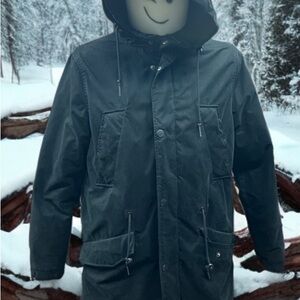 H&M Divided M54 Hooded Winter Uniform Parka Jacket black Men’s Small